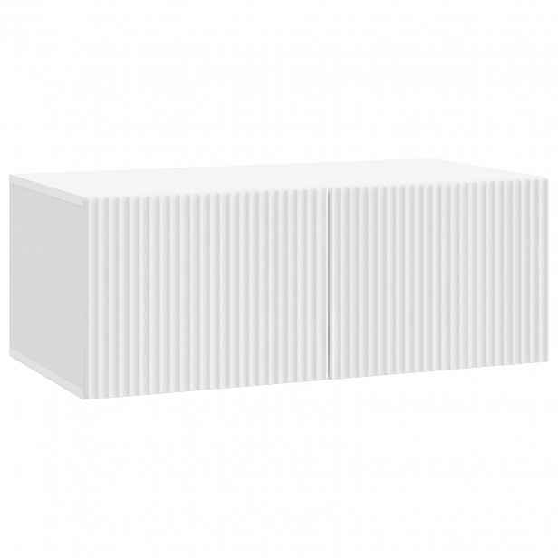vidaXL Nástěnná TV skříň Bílá 78,5 x 41 x 30 cm Kompozitní dřevo