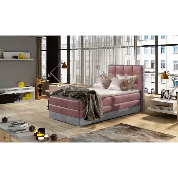 Boxspring Aster 90 látka: Monolith 63/ Monolith 84, Varianta: Levá