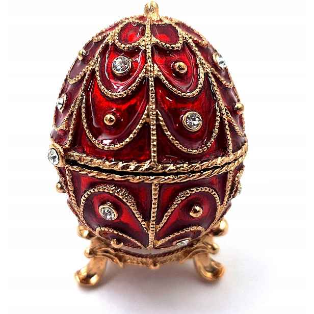 Exkluzivní malá krabička na vejce Fabergé s krystaly