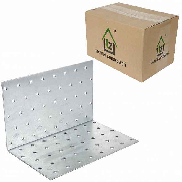 Perforované ocelové úhelníky 100x100x160 x 2 mm 25 ks montážních prvků KM26