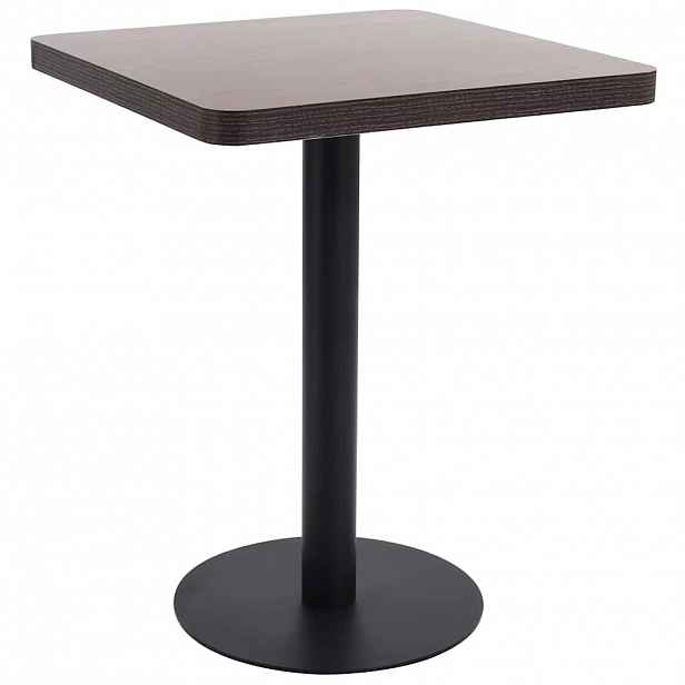 vidaXL Bistro stolek tmavě hnědý 60 x 60 cm MDF