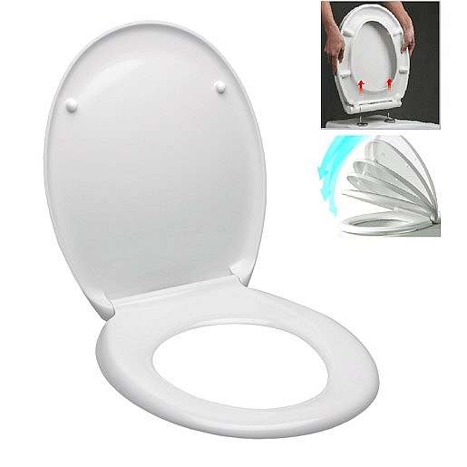 WC prkénko Glacera duroplast bílá EASY2233