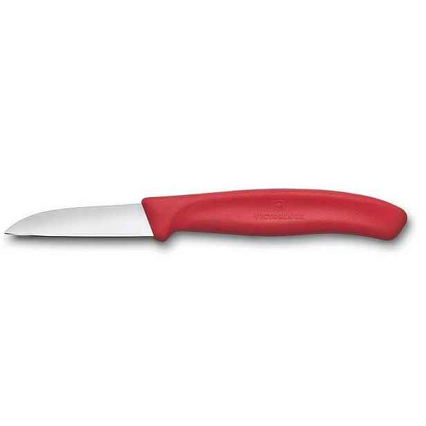 nůž 6cm loupací SWISS Classic červený, NR/plast