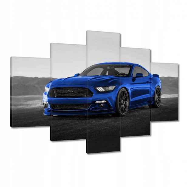 Obrazy 150x105 Modrý Ford Mustang