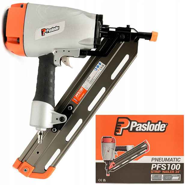 Paslode PFS100 pneumatická hřebíkovačka 50-100 mm 34° tesařská pokrývačská