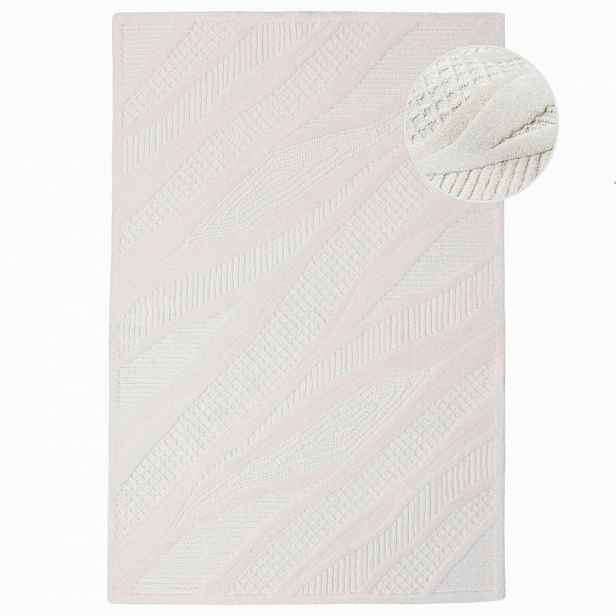 Flair Rugs VLNĚNÝ KOBEREC, 140/200 cm bílá