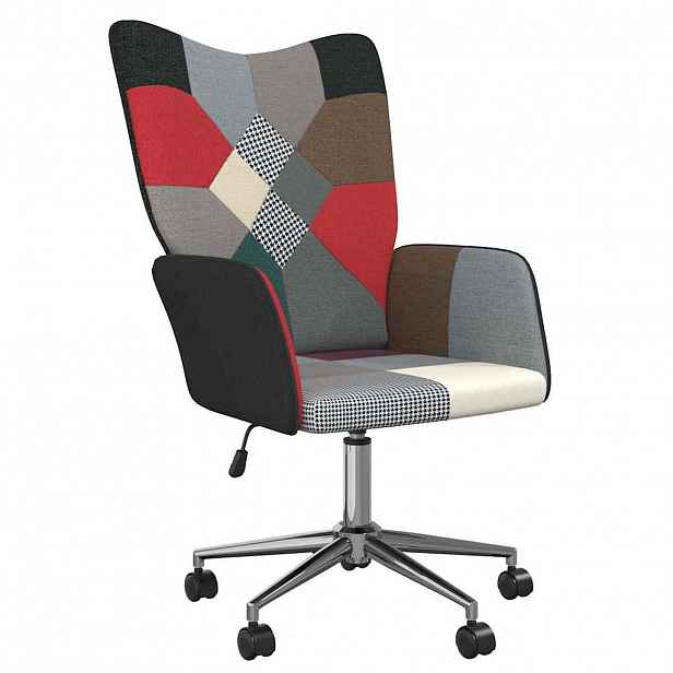 vidaXL Relaxační křeslo patchwork textil
