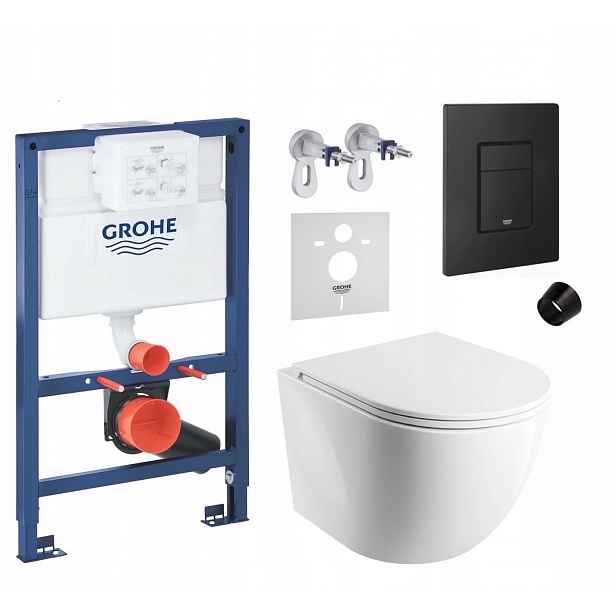 7v1 Podomítková Sada Wc Stelaz Grohe 820 mm Wc Mísa Omnires Tlačítko