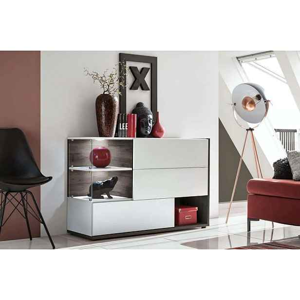 Casarredo Komoda SILK bílá/perla elm