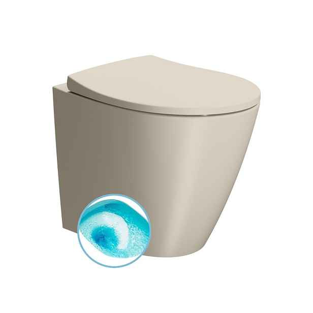 GSI MODO WC mísa stojící, Swirlflush, 37x52cm, spodní/zadní odpad, creta dual-mat