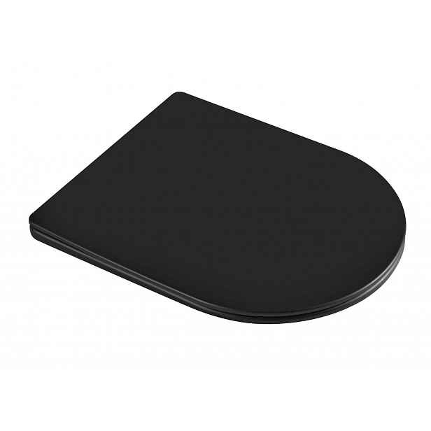 kielle - WC sedátko, Softclose, EasyLock, Slim, matná černá 30401034