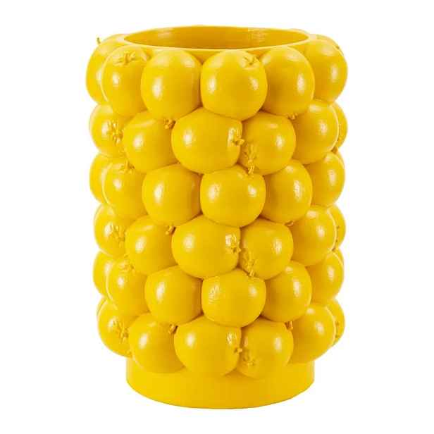 Mauro Ferretti Váza Lemons 28 cm žlutá