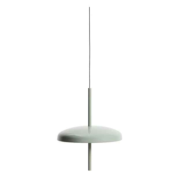 Světle zelené LED stmívatelné závěsné svítidlo s kovovým stínidlem Porte – Kave Home