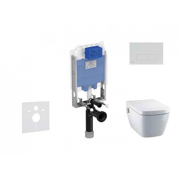 Ideal Standard ProSys - Set předstěnové instalace, sprchovací toalety a sedátka TECEone, tlačítka Oleas M2, Rimless, SoftClose, bílá ProSys80M SP127