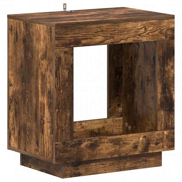 vidaXL Boční stůl Kouřový dub 60 x 40 x 65 cm Kompozitní dřevo