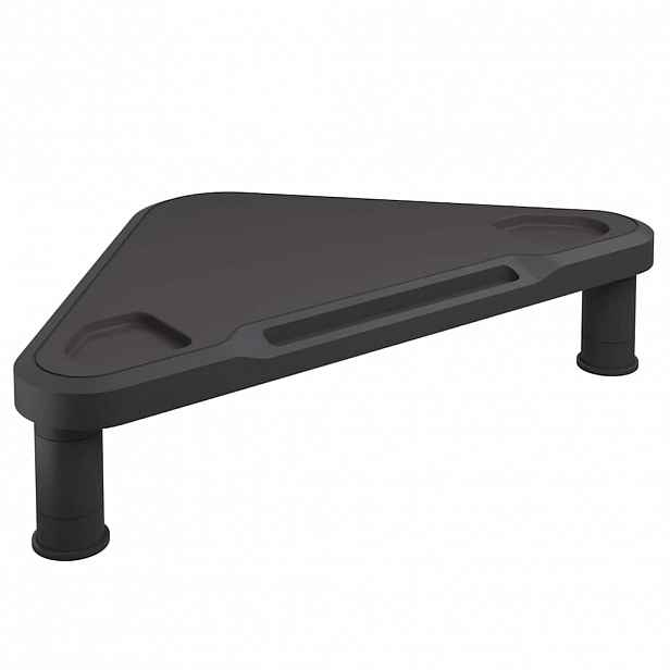 vidaXL Rohový stojan na monitor černý 49 x 28 x 10,5 cm