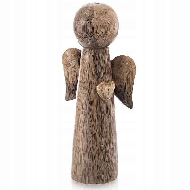 Dřevěná vánoční figurka anděl Mango 21 cm