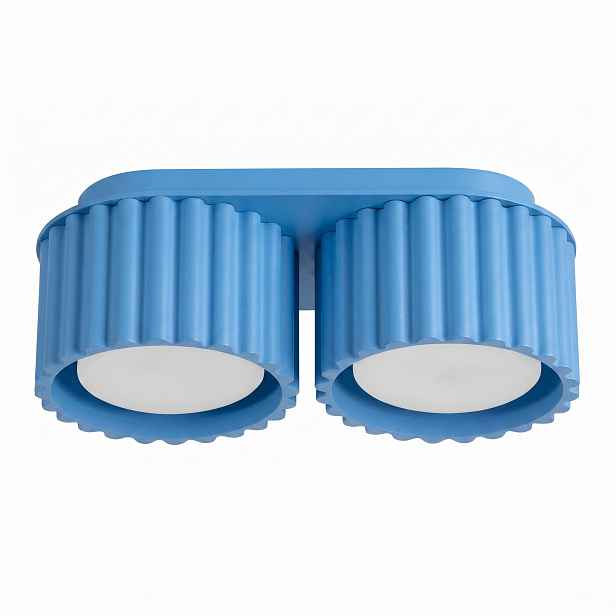Stropní Svítidlo Dvojitá stropní lampa Aura 2 modrá Lampa Gx53 Sollux