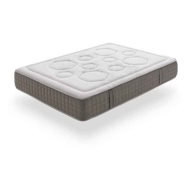 Tvrdá/středně tvrdá pěnová oboustranná termoregulační matrace 200x200 cm HEXAFLEX GEL – Moonia