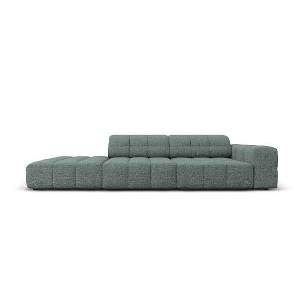 Tyrkysová žinylková pohovka pravý roh 262 cm Chicago - II. jakost – Cosmopolitan Design