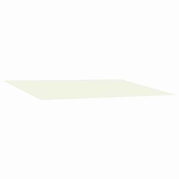 vidaXL Náhradní látka na markýzu Krémová 350 x 250 cm Polyester