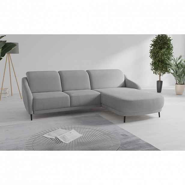 Sit & More ROHOVÁ SEDAČKA, textil, šedá