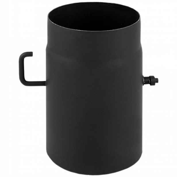 Komínová spalinová lišta pro komín kotlových kamen černá, průměr 150 mm Darco