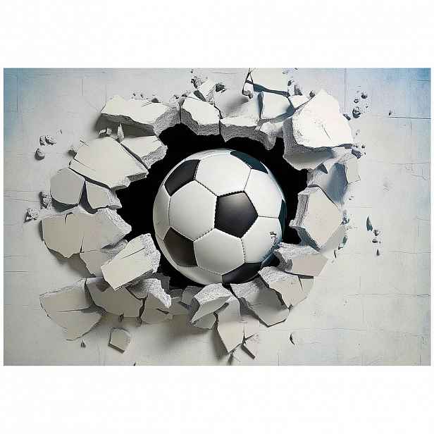 Wallarena TAPETA do chlapeckého pokoje fotbalový motiv vliesová fototapeta 150x105 cm