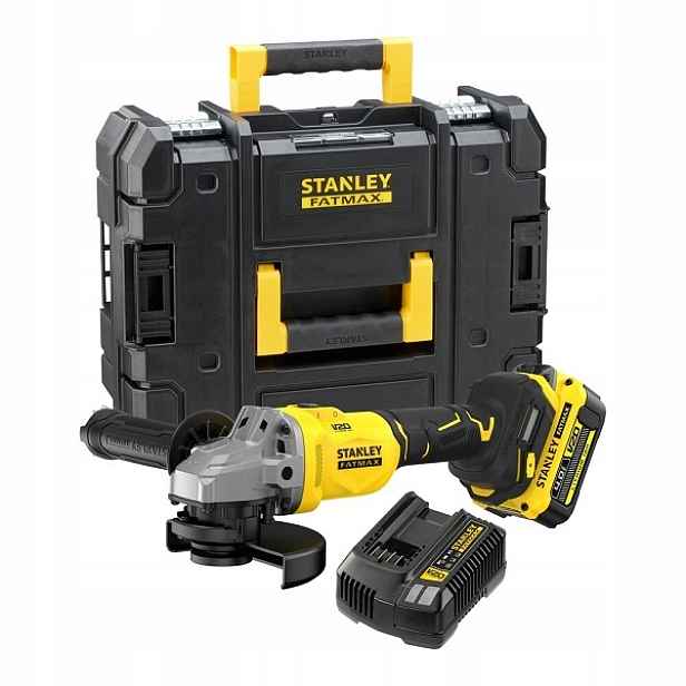 aku úhlová bruska 125 mm, 18 V, Fatmax Stanley [SFMCG710M1T-QW]