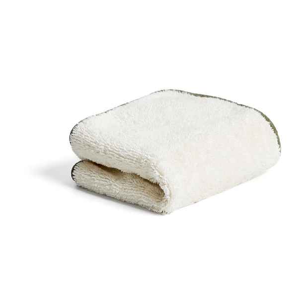 Bílý/zelený froté bavlněný ručník 30x50 cm Sedora – Kave Home