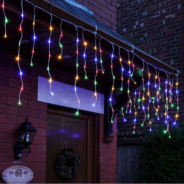 Rampouchy 200 Led Multicolor Vícebarevné MIX Záclona Programátor Lampičky 7 M