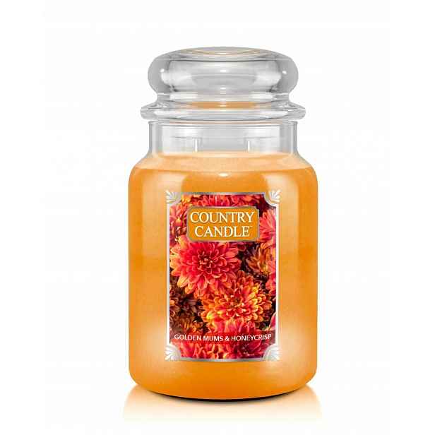 Velká svíčka Golden Mums & Honeycrisp Country Candle