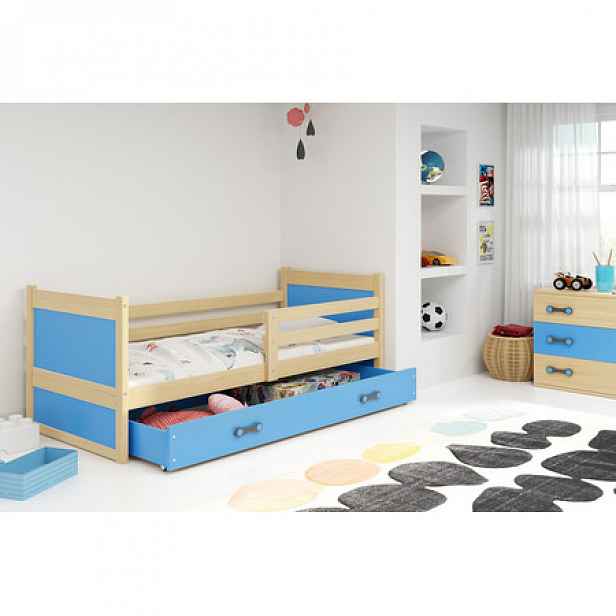 Dětská postel RICO 190x80 cm Borovice Modrá