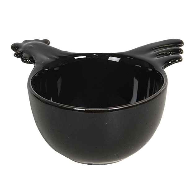 Hnědá keramická miska s kohoutkem - 14*13*7 cm Clayre & Eef
