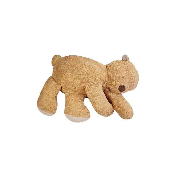 Hnědý dětský sedací vak Sleepy Bear – Lorena Canals