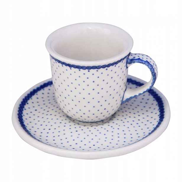 Šálek espresso 60 ml podšálek Ceramika Artystyczna Bolesławiec dek U1455