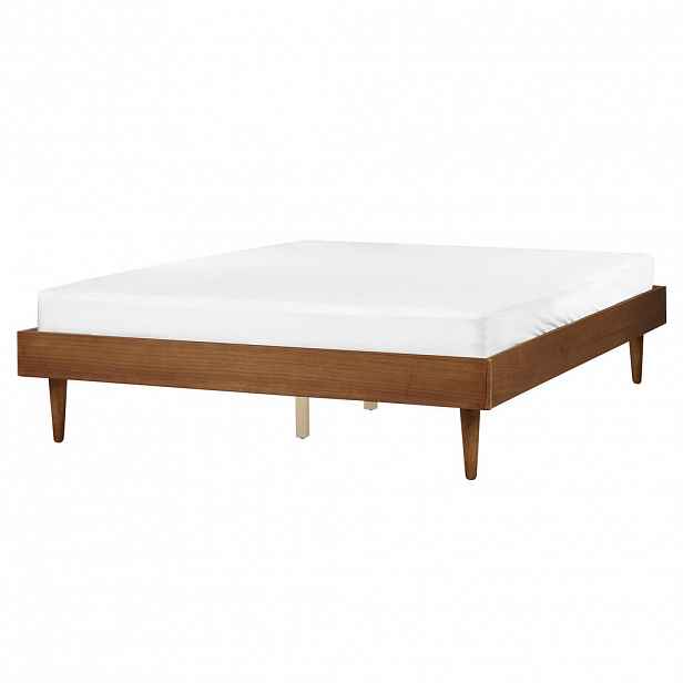 Beliani POSTEL s roštem 160/200 cm MDF deska Hnědá Toucy