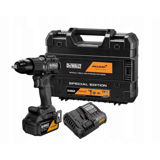 Dewalt x McLaren DCD86MP1T Akumulátorová aku vrtačka s příklepem 1 x