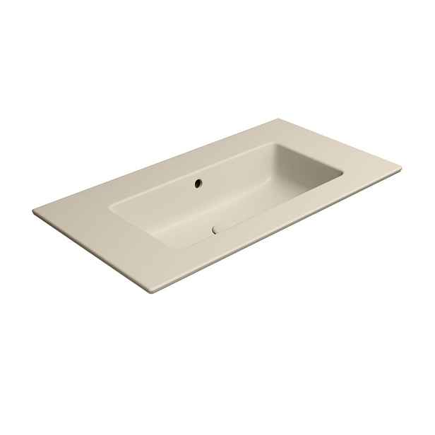 GSI PURA keramické umyvadlo Slim 82x46cm, bez otvoru, creta mat