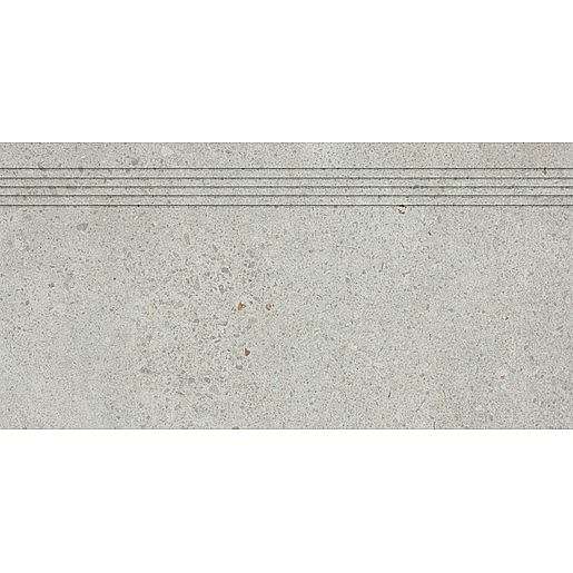 Schodovka Rako Piazzetta světle šedá 30x60 cm mat DCPSE788.1