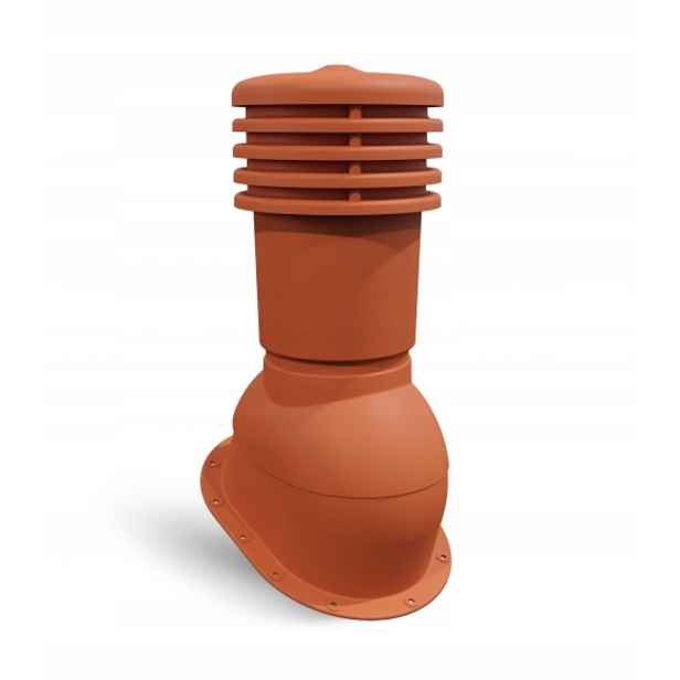 Větrací komín pro ploché plechy ⌀150 mm Ventos X Bitu O Cihlový