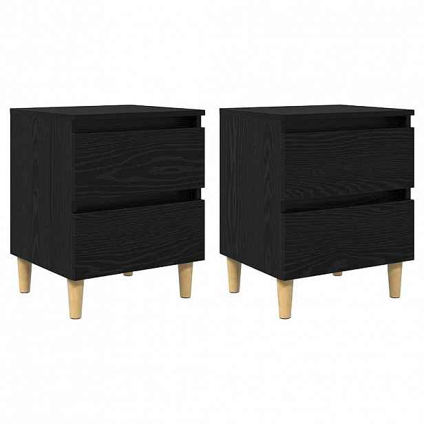 vidaXL Skříňky pod postel 2 ks Černý dub 40 x 35 x 50 cm