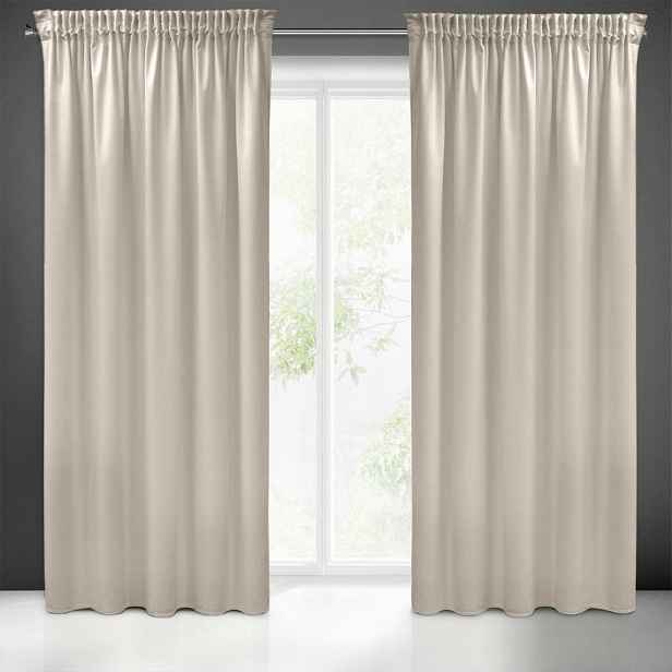 Závěs 140x270 béžová velvetová Pierre Cardin