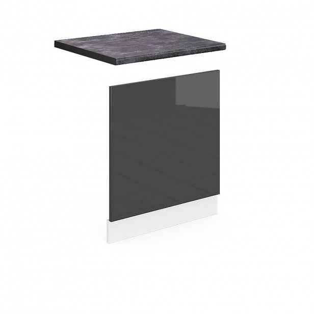 Vicco PŘEDNÍ PANEL R-Line Antracitový vysoký lesk 60 cm , PD Antracit