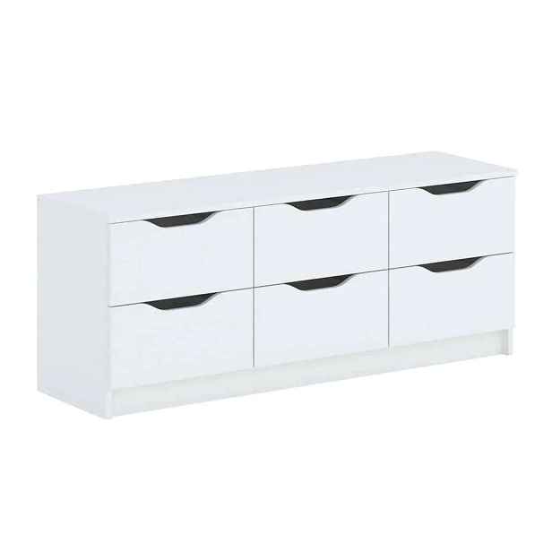 Casarredo Komoda KALISTA 6S – bílá mat