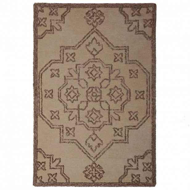Flair Rugs VLNĚNÝ KOBEREC, 140/200 cm přírodní barvy