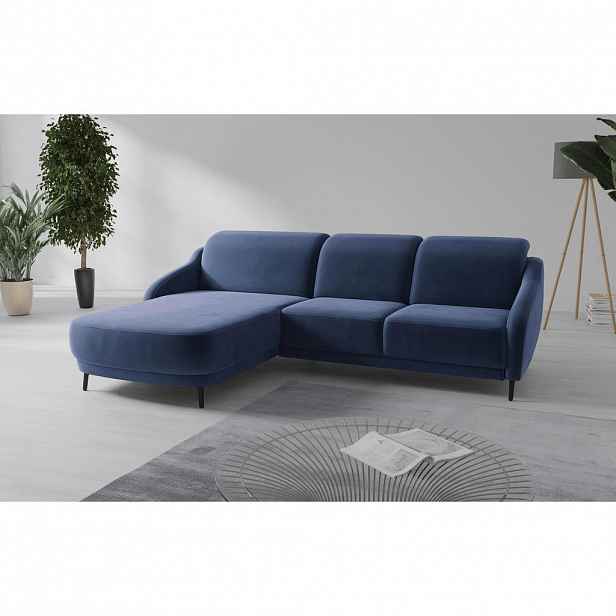 Sit & More ROHOVÁ SEDAČKA, textil, modrá