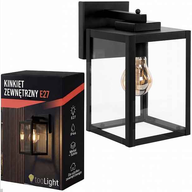 Venkovní Nástěnné Zahradní Svítidlo Fasádní Nástěnná Lampa E27 Kovová Lucerna