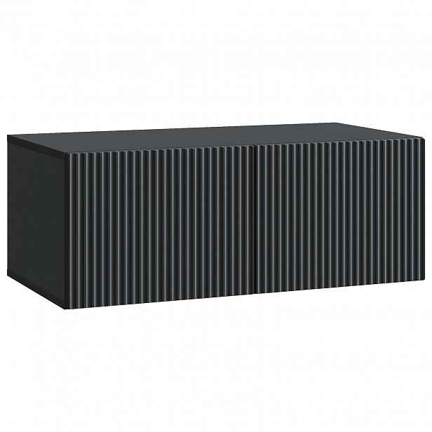 vidaXL Nástěnná TV skříň 78,5 x 41 x 30 cm Černá Kompozitní dřevo