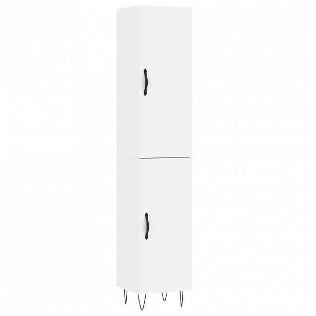 vidaXL Skříň highboard bílá 34,5 x 34 x 180 cm kompozitní dřevo